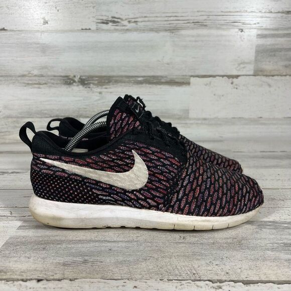 Nike‎ Men's Roshe NM Flyknit Vibrant Multicolor Low Top Cloth Laced Shoes US 9 - Picture 1 of 8